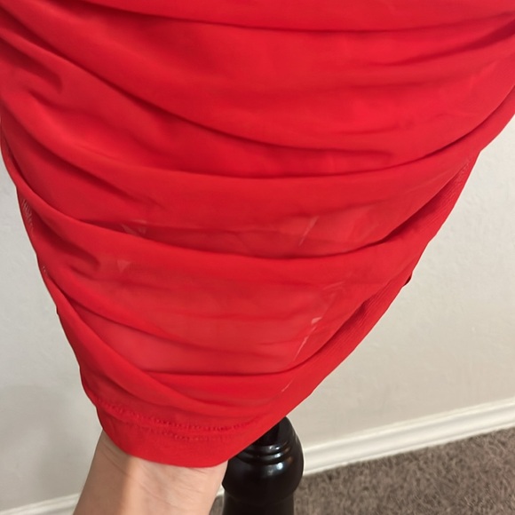 Shein red Mini dress with adjustable straples size Small - Picture 5 of 5